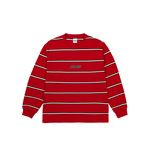 PALACE DUO STRIPE LONGSLEEVE RACEY RED