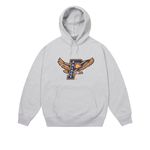 PALACE EAGLES HOOD GREY MARL