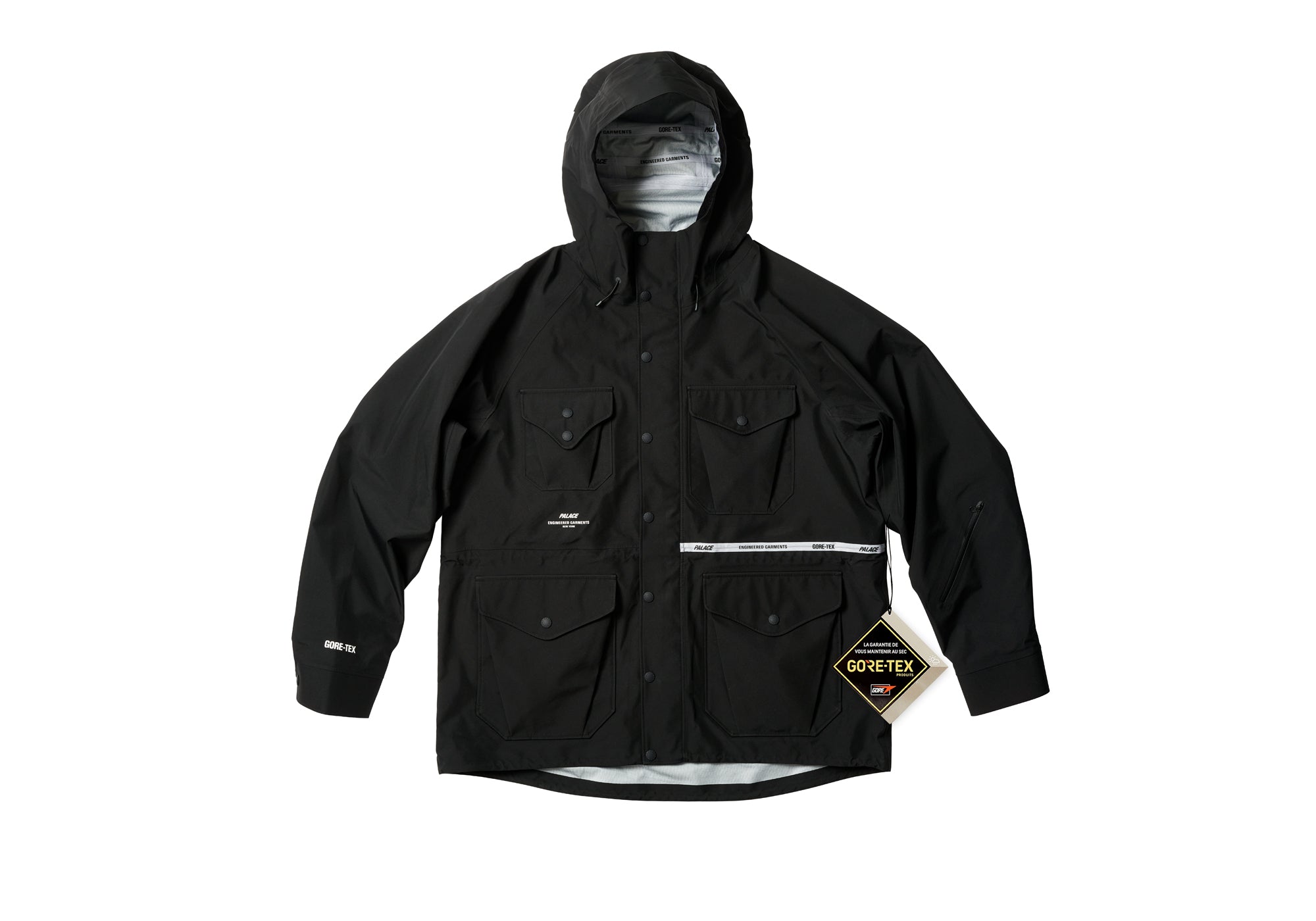 PALACE ENGINEERED GARMENTS GORE-TEX FIELD PARKA BLACK