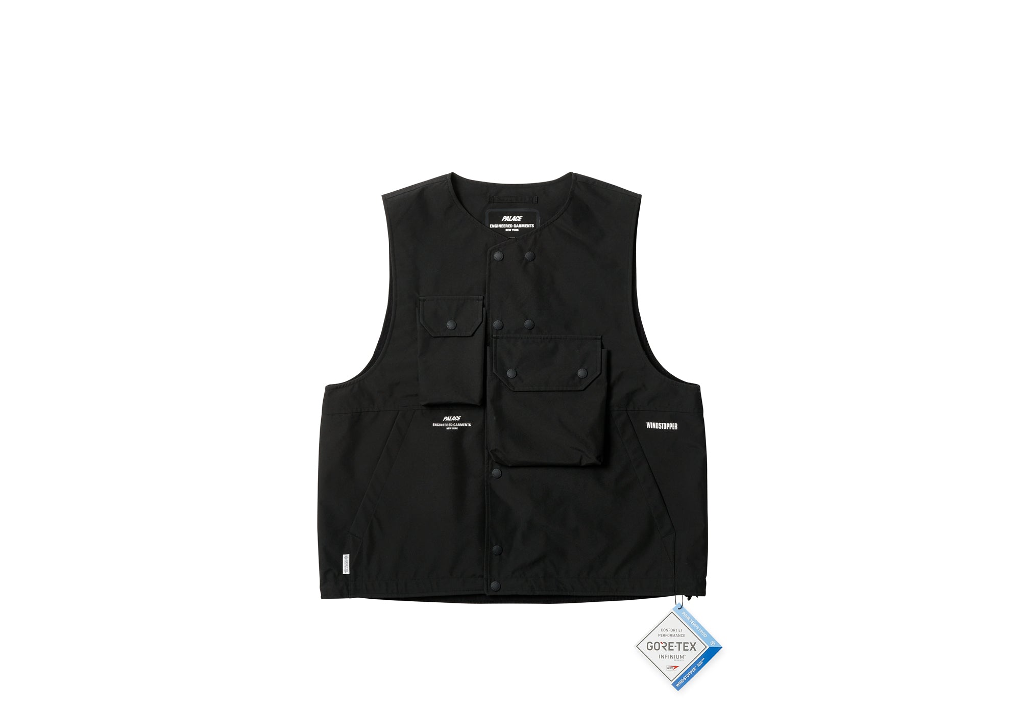 PALACE ENGINEERED GARMENTS GORE-TEX INFINIUM COVER VEST BLACK
