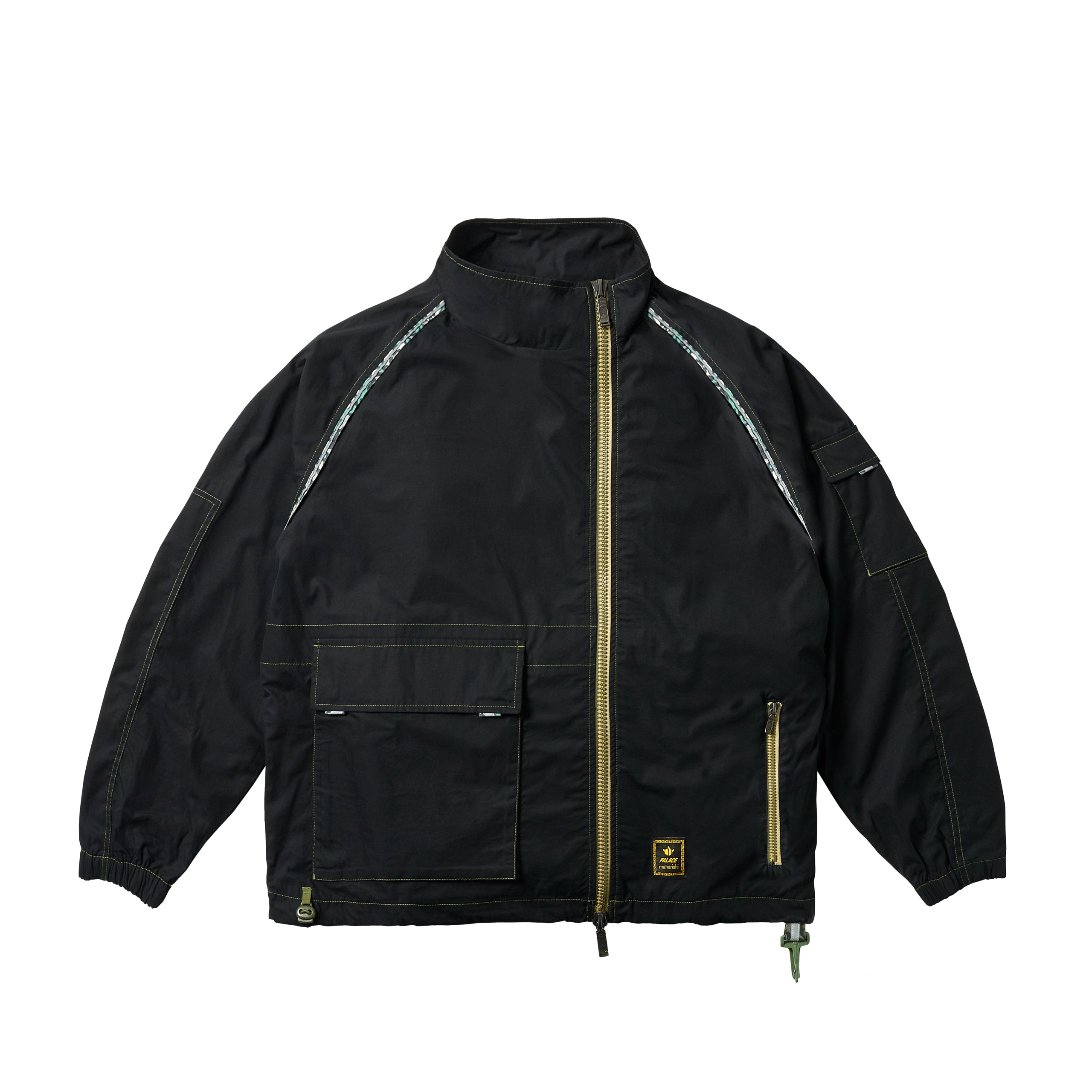 PALACE MAHARISHI ASYMETRIC TRACK JACKET BLACK