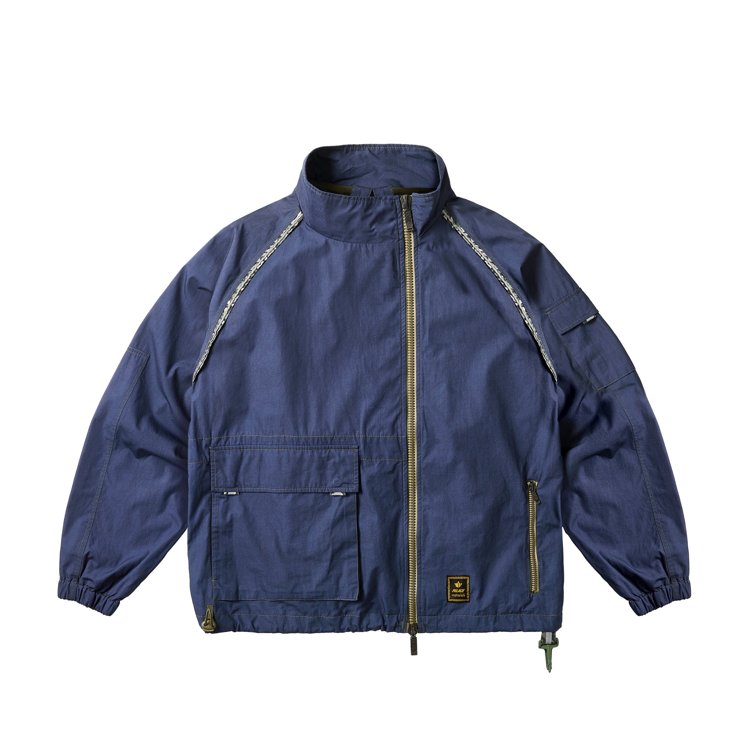 PALACE MAHARISHI ASYMETRIC TRACK JACKET BLUE