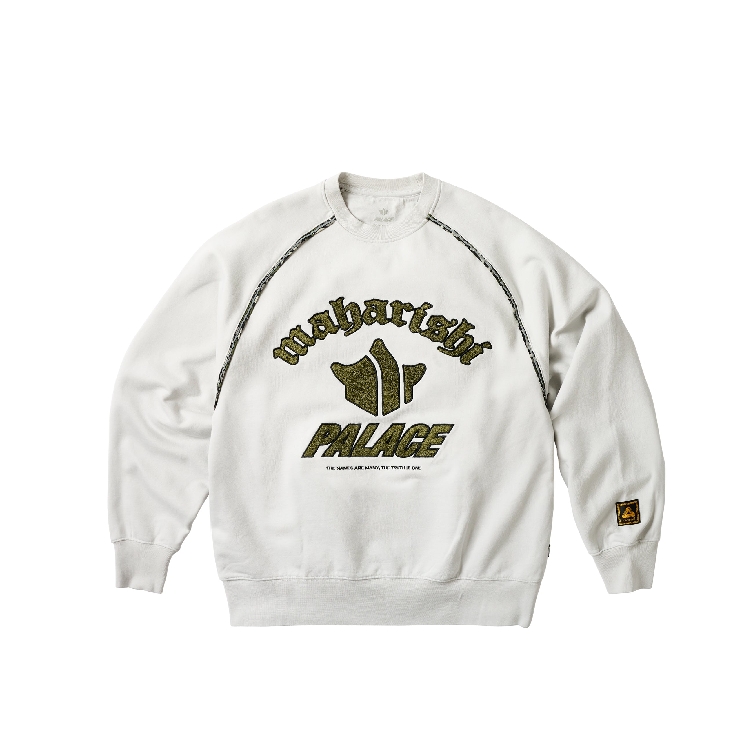 PALACE MAHARISHI TEMPLE CREW STONE WHITE