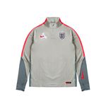 PALACE NIKE ENGLAND DRI-FIT STRIKE DRILL TOP PEWTER GREY / COOL GREY / BRIGHT CRIMSON