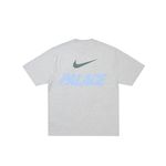 PALACE NIKE FONT SWOOSH T-SHIRT GREY MARL