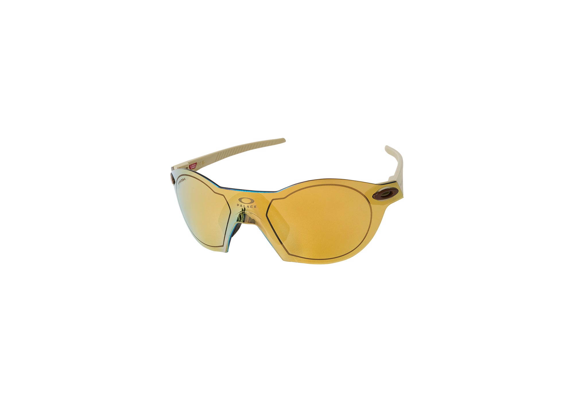 PALACE OAKLEY SUBZERO SUNGLASSES MATT SAND / PRIZM 24K