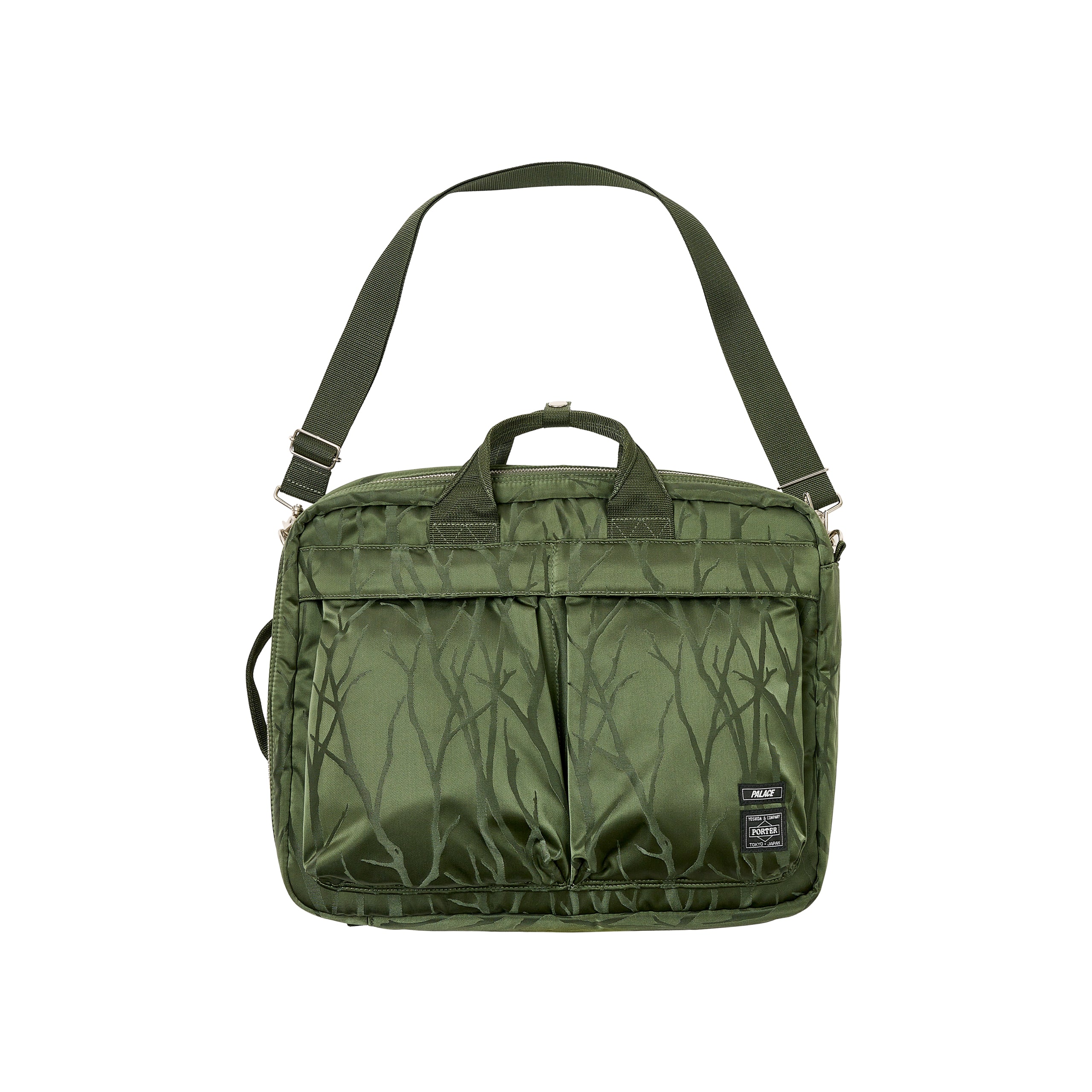 PALACE PORTER 3 WAY BRIEFCASE OLIVE / JACQUARD