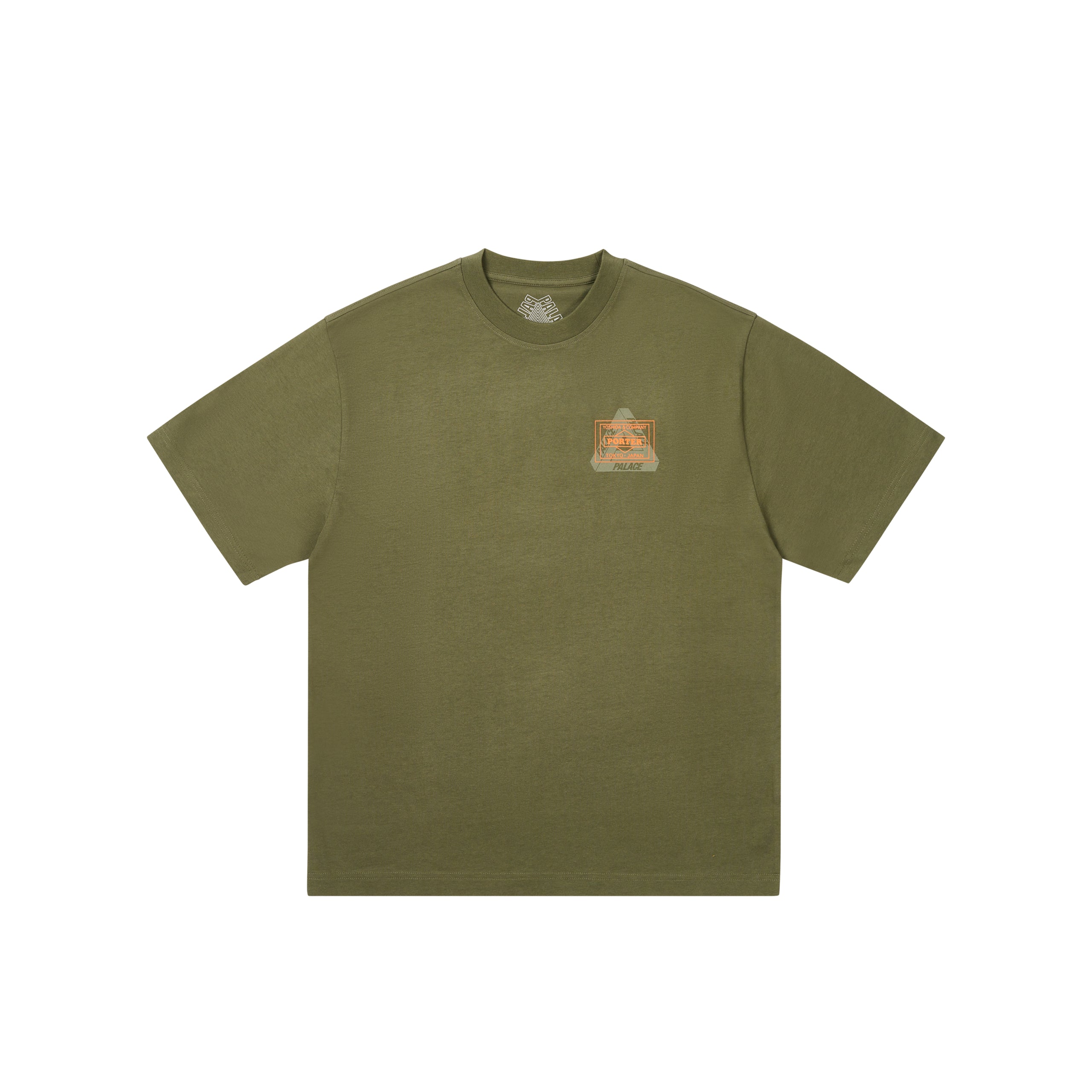 PALACE PORTER LOGO T-SHIRT OLIVE