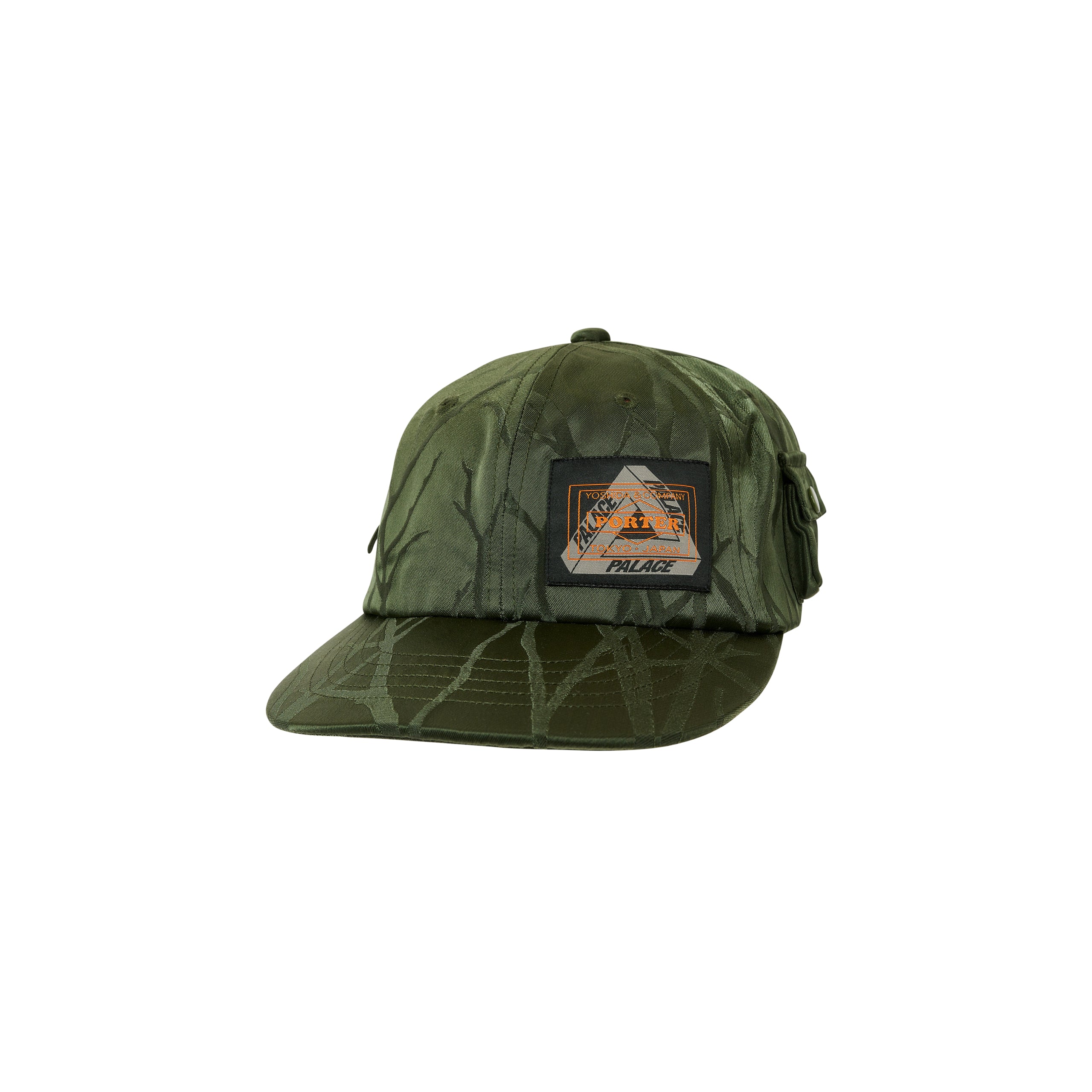 PALACE PORTER POCKET 6-PANEL OLIVE / JACQUARD