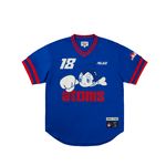 PALACE SANKEI ATOMS MESH V-NECK JERSEY BLUE