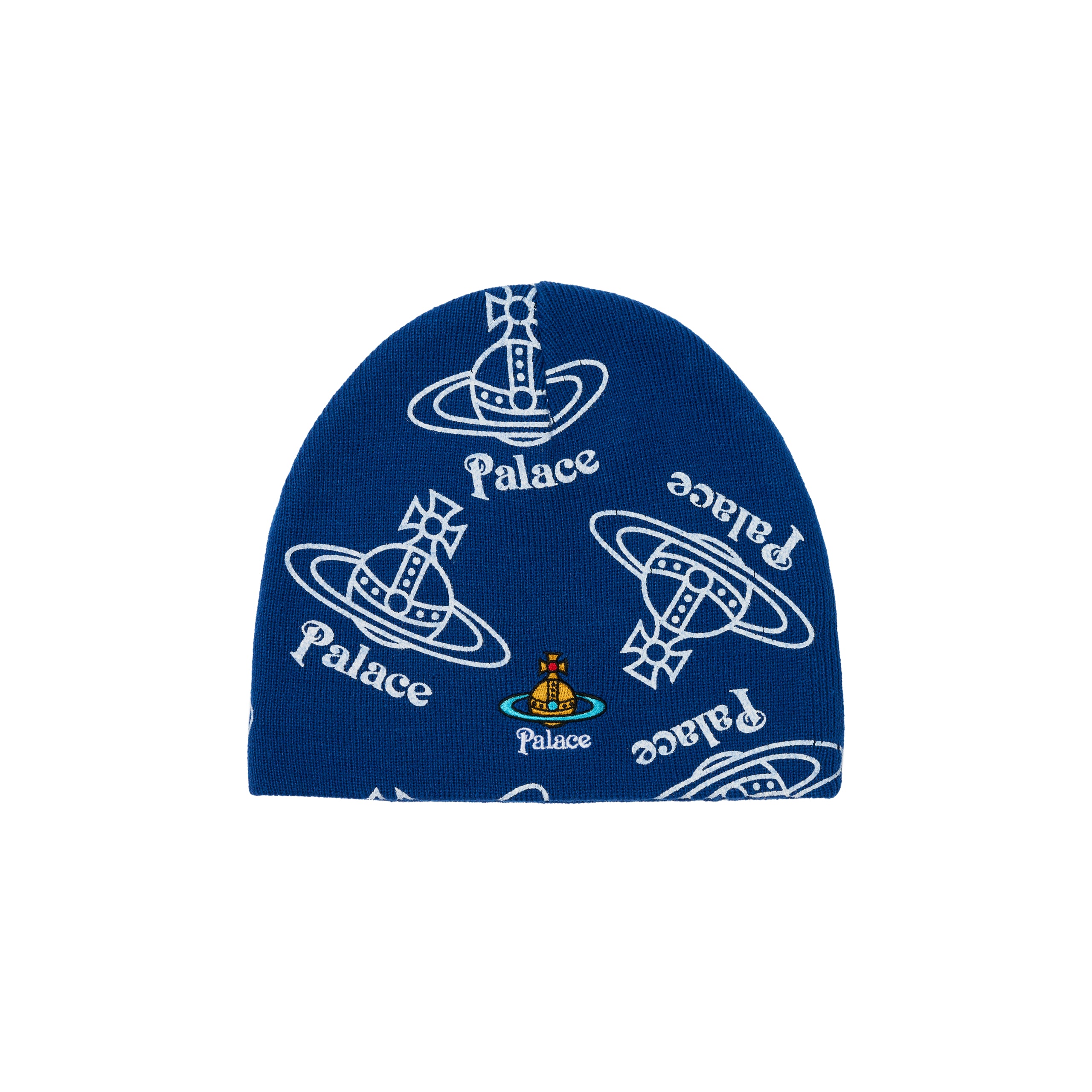 PALACE VIVIENNE WESTWOOD JERSEY BEANIE INDIGO