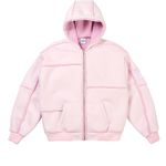 PATCH ME UP SHEARLING JACKET SWEET PINK