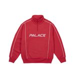PIPED 1/4 ZIP RACEY RED