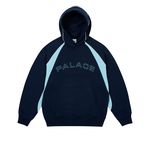 PIPED PANEL HOOD OCEAN BLUE