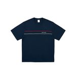 PIPED PANEL T-SHIRT NAVY