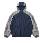 PIPED SHELL JACKET NAVY