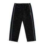PIPED VELOUR JOGGER BLACK