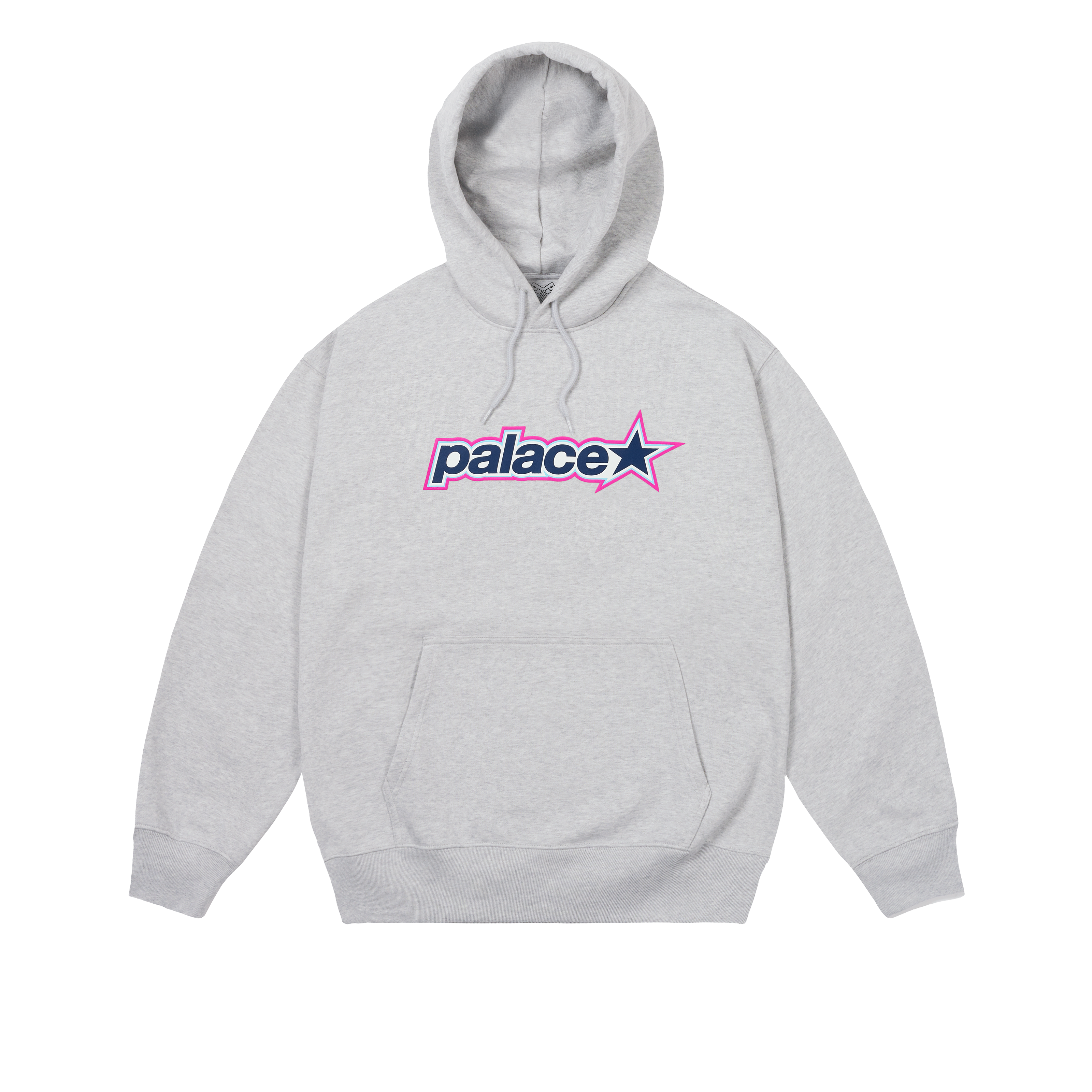 P STAR HOOD GREY MARL