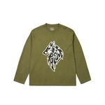 SKETCHY LONE WOLF LONGSLEEVE THE DEEP GREEN