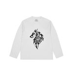 SKETCHY LONE WOLF LONGSLEEVE WHITE