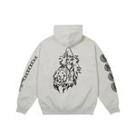 WIZARD SLEEVES HOOD GREY MARL