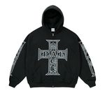 Palace restock - Y SO CROSS PIGMENT HOOD BLACK