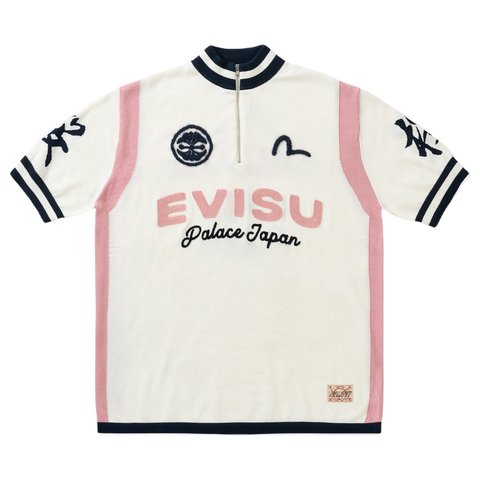 Palace PALACE EVISU CYCLE KNIT OFF WHITE
