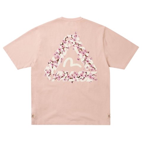 Palace PALACE EVISU HEAVY WASH T SHIRT MISTY PINK