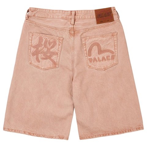 Palace PALACE EVISU LONG DENIM SHORT PINK WASH