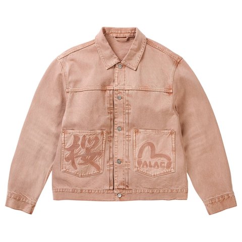 Palace PALACE EVISU TYPE 2 DENIM JACKET PINK WASH