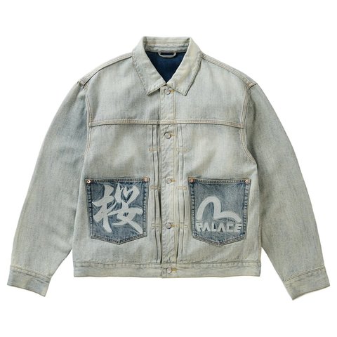Palace PALACE EVISU TYPE 2 DENIM JACKET REVERSE INDIGO